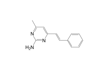 4-Methyl-6-[(E)-2-phenylethenyl]-2-pyrimidinamine