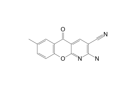 2-amino-7-methyl-5-oxo-5H-chromeno[2,3-b]pyridine-3-carbonitrile
