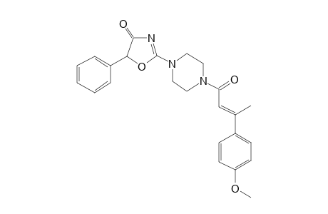 2-(4-[(2E)-3-(4-Methoxyphenyl)-2-butenoyl]-1-piperazinyl)-5-phenyl-1,3-oxazol-4(5H)-one