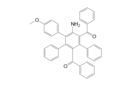 2,4-Di(benzoyl)-3,5-diphenyl-6-(4-methoxyphenyl)aniline