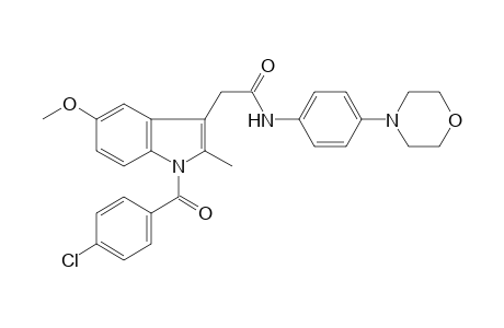 2-[1-(4-chlorobenzoyl)-5-methoxy-2-methyl-indol-3-yl]-N-(4-morpholinophenyl)acetamide