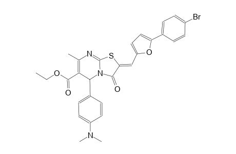 ethyl (2Z)-2-{[5-(4-bromophenyl)-2-furyl]methylene}-5-[4-(dimethylamino)phenyl]-7-methyl-3-oxo-2,3-dihydro-5H-[1,3]thiazolo[3,2-a]pyrimidine-6-carboxylate