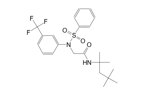 2-[N-(benzenesulfonyl)-3-(trifluoromethyl)anilino]-N-(1,1,3,3-tetramethylbutyl)acetamide