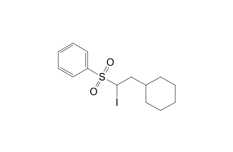 2-Cyclohexyl-1-iodoethyl phenyl sulfone