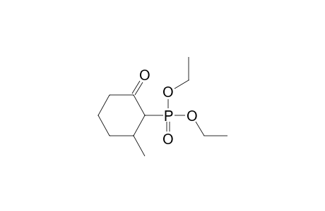 3-Methyl-2-(diethoxyphosphinyl)cyclohexanone