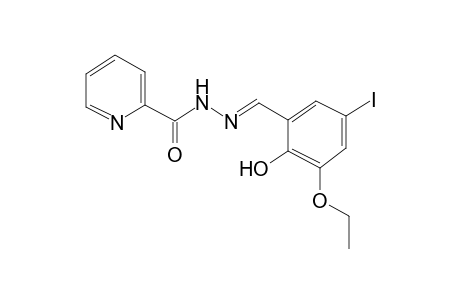 N'-[(3-ethoxy-2-hydroxy-5-iodophenyl)methylidene]-2-pyridinecarbohydrazide