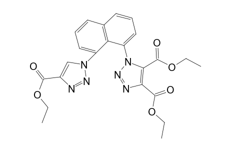 Diethyl 1-(8-[4-(ethoxycarbonyl)-1H-1,2,3-triazol-1-yl]-1-naphthyl)-1H-1,2,3-triazole-4,5-dicarboxylate