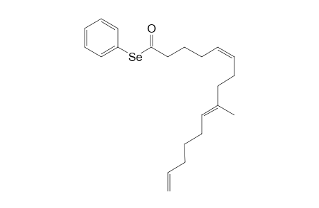 Se-Phenyl (5Z,9E)-9-methylpentadeca-5,9,14-trieneselenoate