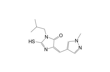 (5E)-3-isobutyl-5-[(1-methyl-1H-pyrazol-4-yl)methylene]-2-sulfanyl-3,5-dihydro-4H-imidazol-4-one