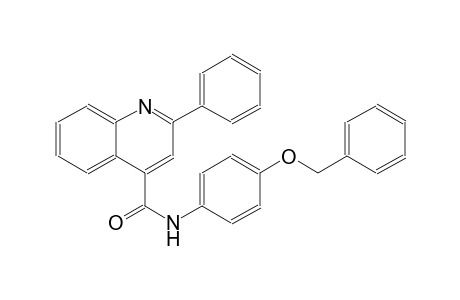 N-[4-(benzyloxy)phenyl]-2-phenyl-4-quinolinecarboxamide