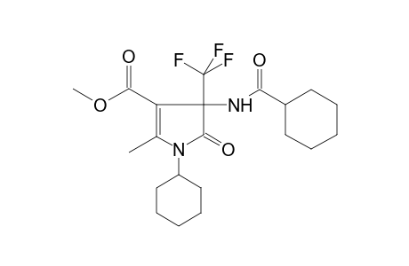 1H-Pyrrole-3-carboxylic acid, 1-cyclohexyl-4-[(cyclohexylcarbonyl)amino]-4,5-dihydro-2-methyl-5-oxo-4-(trifluoromethyl)-, methyl ester