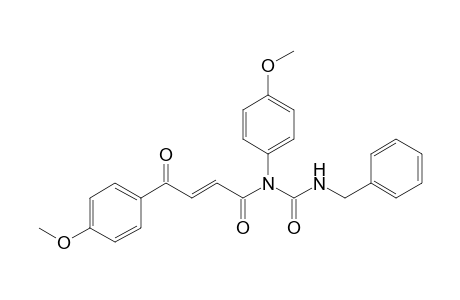 (E)-N,4-bis(4-methoxyphenyl)-4-oxidanylidene-N-[(phenylmethyl)carbamoyl]but-2-enamide
