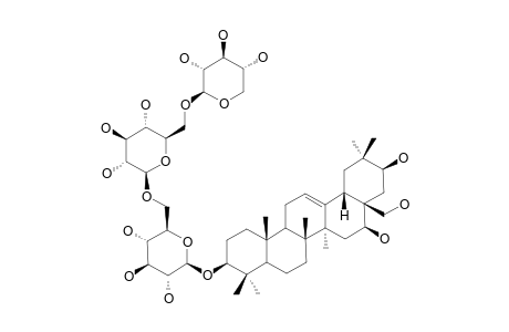 SITAKISOSIDE_XV;3-O-BETA-D-XYLOPYRANOSYL-(1->6)-BETA-D-GLUCOPYRANOSYL-(1->6)-BETA-D-GLUCOPYRANOSYL_SITAKISOGENIN