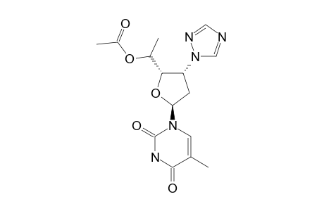1-[5-O-ACETYL-3-(1,2,4-TRIAZOL-1-YL)-2,3,6-TRIDEOXY-ALPHA-L-ARABINO-HEXOFURANOSYL)-THYMIDINE