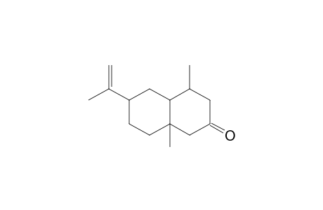 1,5-Dimethyl-8-(1'-methylethenyl)bicyclo[4.4.0]decan-3-one