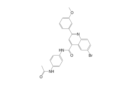 N-[4-(acetylamino)phenyl]-6-bromo-2-(3-methoxyphenyl)-4-quinolinecarboxamide