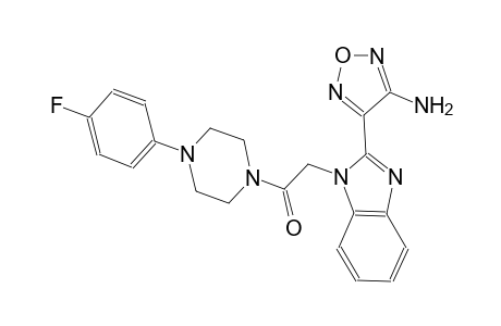 4-(1-{2-[4-(4-fluorophenyl)-1-piperazinyl]-2-oxoethyl}-1H-benzimidazol-2-yl)-1,2,5-oxadiazol-3-ylamine