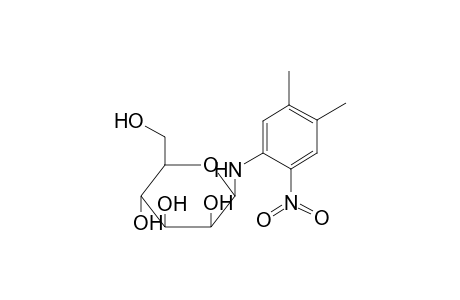 2-(4,5-Dimethyl-2-nitro-anilino)-6-(hydroxymethyl)tetrahydropyran-3,4,5-triol