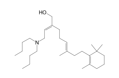 (2E,6E)-9-(2,6,6-Trimethyl-1-cyclohexen-1-yl)-7-methyl-3-hydroxymethyl-1-(N,N-di-n-butylamino)-2,6-nonadiene
