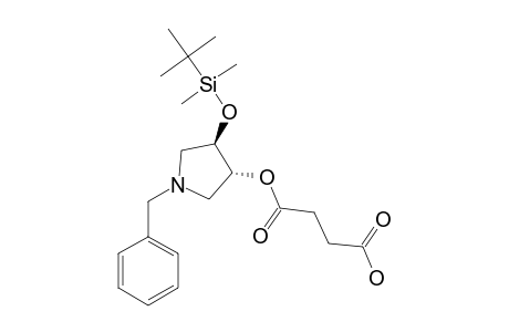 (3S,4S)-1-BENZYL-4-(TERT.-BUTYLDIMETHYLSILOXY)-3-(3-CARBOXYPROPIONYLOXY)-PYRROLIDINE