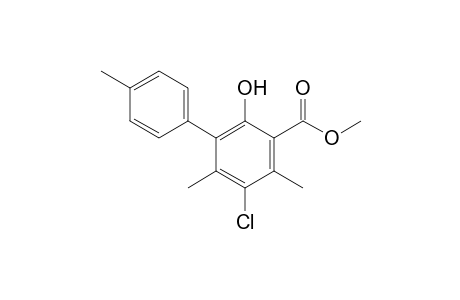 Methyl 5-chloro-4,6-dimethyl-3-(4-tolyl)salicylate