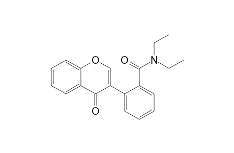 N,N-diethyl-2-(4-ketochromen-3-yl)benzamide