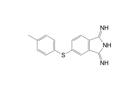 3-azanylidene-5-(4-methylphenyl)sulfanyl-isoindol-1-amine