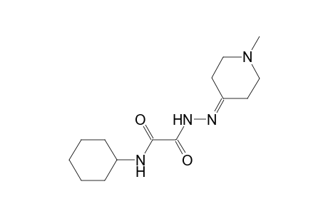 N-cyclohexyl-2-[2-(1-methyl-4-piperidinylidene)hydrazino]-2-oxoacetamide