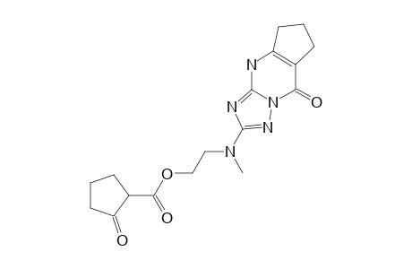 2-[N-(CYCLOPENTANON-2-YL-CARBONYLOXYETHYL)-N-METHYL]-AMINO-CYCLOPENTA-[D]-6,7-DIHYDRO-8H-1,2,4-TRIAZOLO-[1,5-A]-PYRIMIDIN-5(9H)-ONE
