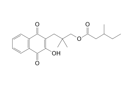 3-(1,4-Dihydro-2-hydroxy-1,4-dioxonaphthalen-3-yl)-2,2-dimethylpropyl 3-Methylpentanoate