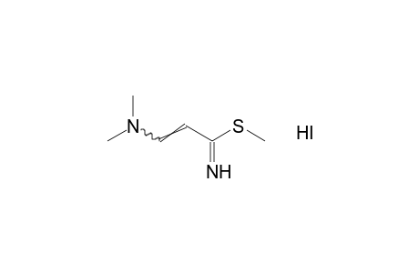 3-(dimethylamino)thioacrylimidic acid, methyl ester, monohydroiodide