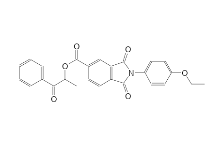 1H-isoindole-5-carboxylic acid, 2-(4-ethoxyphenyl)-2,3-dihydro-1,3-dioxo-, 1-methyl-2-oxo-2-phenylethyl ester