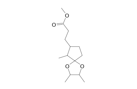 Methyl 3-(2,3,6-trimethyl-1,4-dioxaspiro[4.4]non-7-yl)propanoate