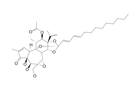 5-BETA-HYDROXYRESINIFERONOL-6-ALPHA,7-ALPHA-EPOXY-12-BETA-ACETOXY-9,13,14-ORTHO-2E,4E-TETRADECADIENOATE