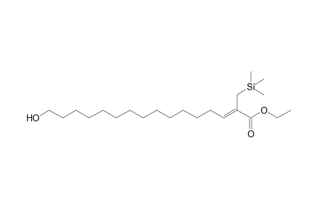 (Z)-16-hydroxy-2-(trimethylsilylmethyl)-2-hexadecenoic acid ethyl ester