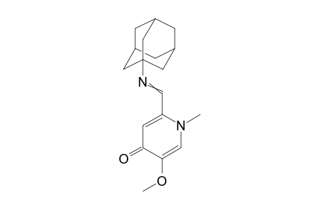 2-((Tricyclo[3.3.1.13,7]decane-3-ylimino)methyl)-5-methoxy-1-methylpyridin-4(1H)-one