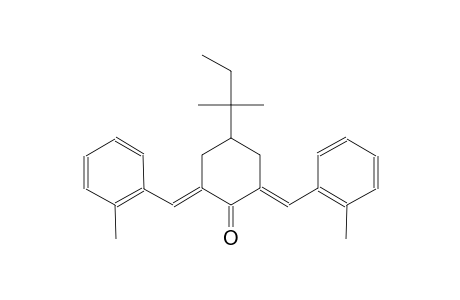 cyclohexanone, 4-(1,1-dimethylpropyl)-2,6-bis[(2-methylphenyl)methylene]-, (2E,6E)-