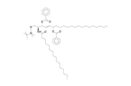 (2R,3S,6R,4E)-1-TERT-BUTYLDIMETHYLSILYLOXY-3,6-DI(BENZOYLOXY)-2-HEXADECANOYLAMINOHENEICOS-4-ENE