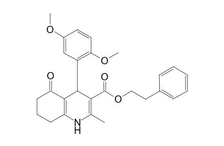 4-(2,5-dimethoxyphenyl)-5-keto-2-methyl-4,6,7,8-tetrahydro-1H-quinoline-3-carboxylic acid phenethyl ester
