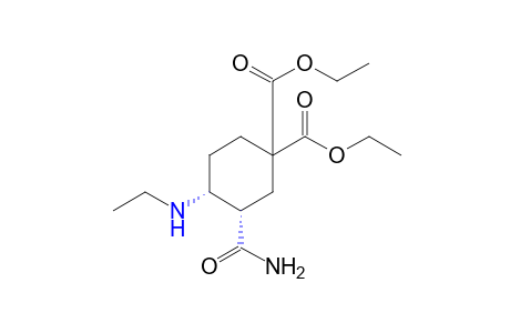 cis-3-Carbamoyl-4-(ethylamino)-1,1-cyclohexanedicarboxylic acid, diethyl ester