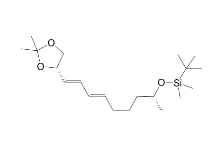 (3E,5E,2S,10R,)-1,2-Isopropylidenedioxy-10-tert-butyldimethylsilyloxy-hendeca-3,5-diene