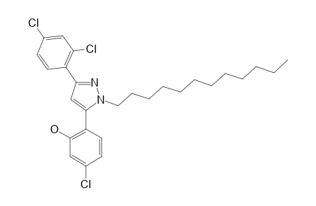 5-(4-CHLORO-2-HYDROXYPHENYL)-3-(2,4-DICHLOROPHENYL)-1-DODECYL-PYRAZOLE