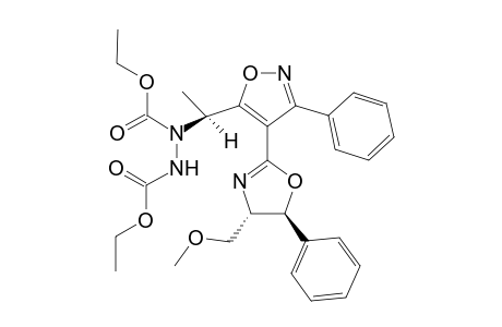 4-[4,5-Dihydro-4(S)-trans-(methoxymethyl)-5(S)-phenyl-2-oxozolyl]-5-((R,S)-1'-[N,N'-bis(ethoxycarbonyl)hydrazino]eth-1'-yl]isoxazole