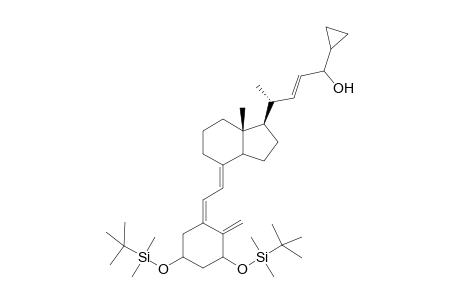 9,10-Secochola-5,7,10(19),22-tetraen-24-ol, 24-cyclopropyl-1,3-bis[[(1,1-dimethylethyl)dimethylsilyl]oxy]-, (1.alpha.,3.beta.,5E,7E,22E,24R)-