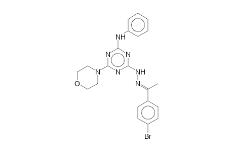 2-Anilino-4-[(4-bromo-a-methylbenzylidene)hydrazino]-6-morpholino-1,3,