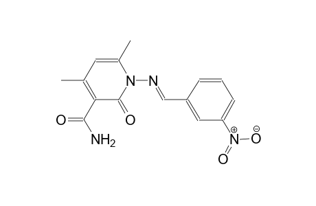3-pyridinecarboxamide, 1,2-dihydro-4,6-dimethyl-1-[[(E)-(3-nitrophenyl)methylidene]amino]-2-oxo-