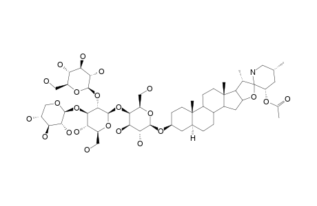 LYCOPEROSIDE-B;(23S)-3-O-BETA-LYCOTETRAOSIDE-23-ACETOXYSOLADULCIDINE