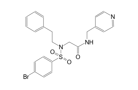 acetamide, 2-[[(4-bromophenyl)sulfonyl](2-phenylethyl)amino]-N-(4-pyridinylmethyl)-