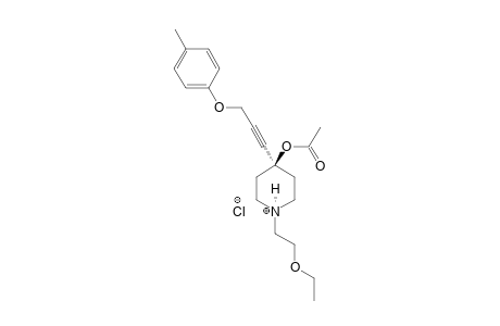 4-ACETOXY-1-(2-ETHOXYETHYL)-4-[3-(PARA-METHYLPHENOXY)-1-PROPYNYL]-PIPERIDINE-HYDROCHLORIDE;CONFORMER-A