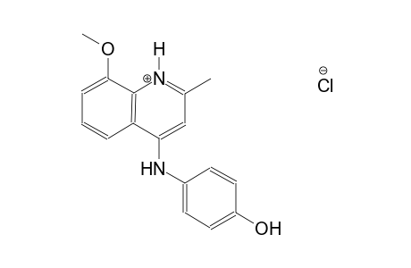 4-(4-hydroxyanilino)-8-methoxy-2-methylquinolinium chloride